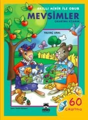 Akıllı Minik ile Obur - Mevsimler Çıkartma Kitabım