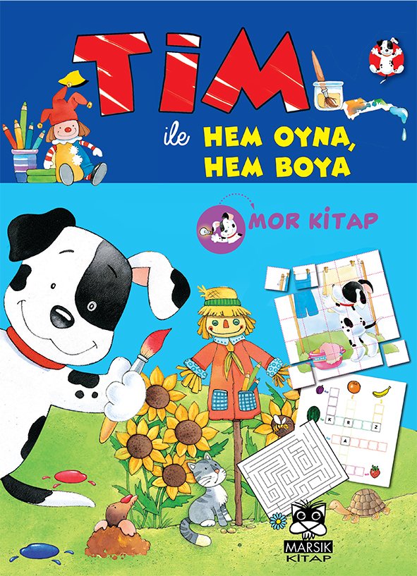 TİM ile Hem Boya Hem Oyna (Mor Kitap)
