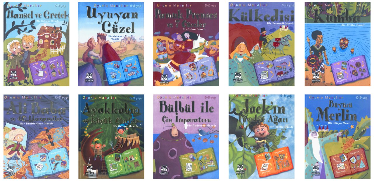 Oyunlu Masallar Dizisi 10 Kitap Bir Arada